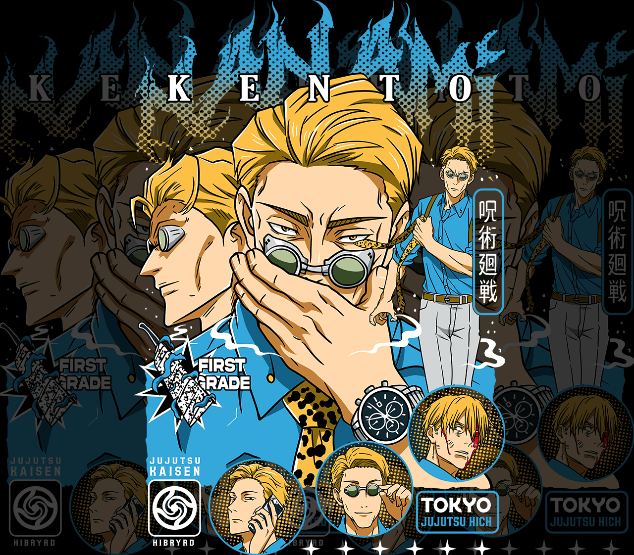 DESIGN ANIME NANAMI KENTO / Jujutsu Kaisen