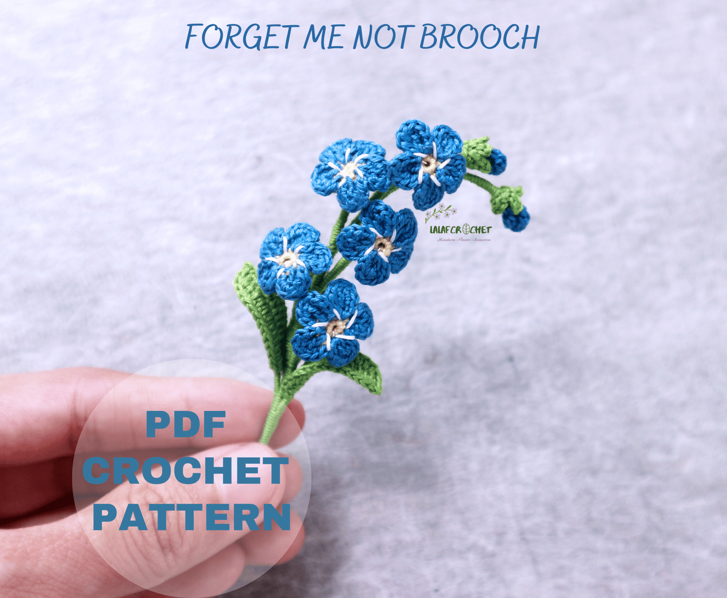 forget me not crochet pattern by lalafcrochet