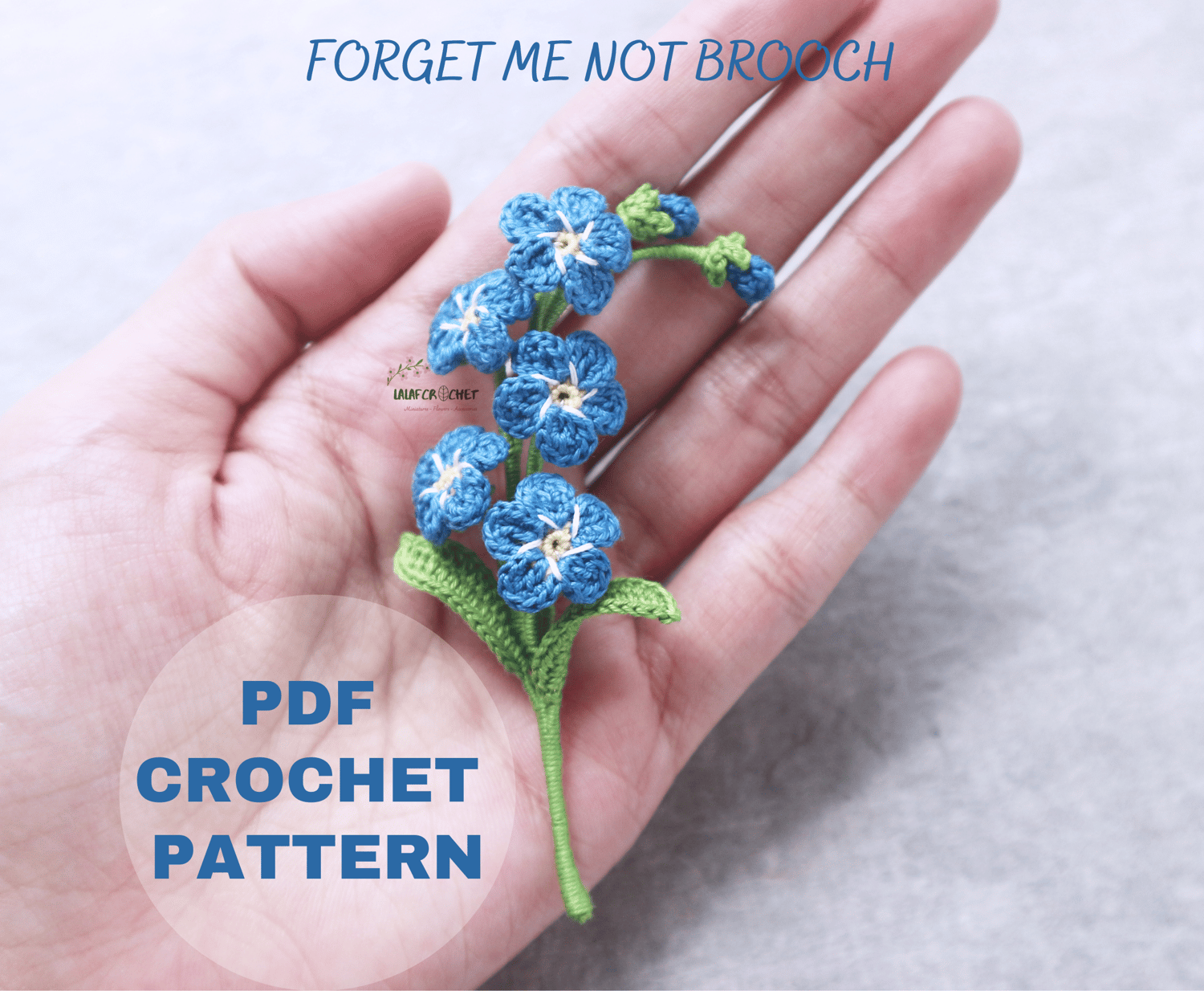 forget me not crochet pattern by lalafcrochet