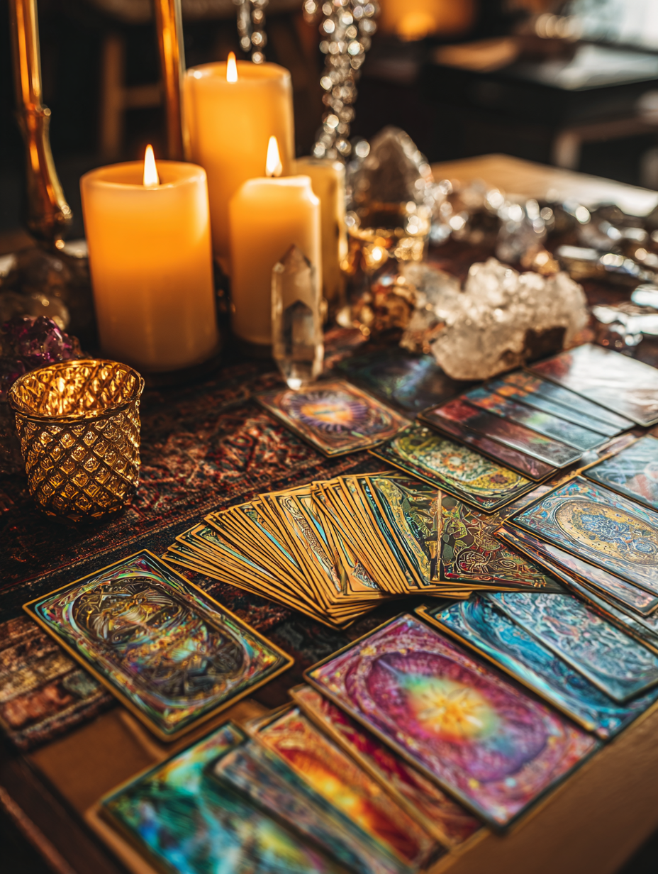 oracle cards candles psychic reading work tarot reader spiritual business