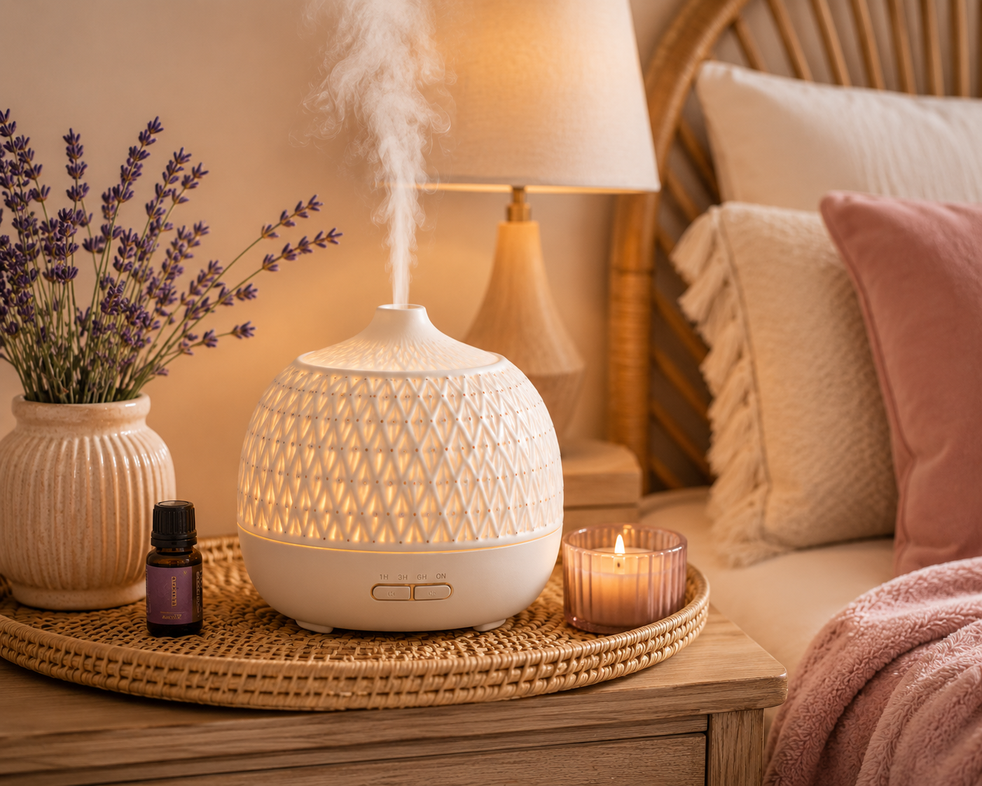 Oil diffuser in room mockup