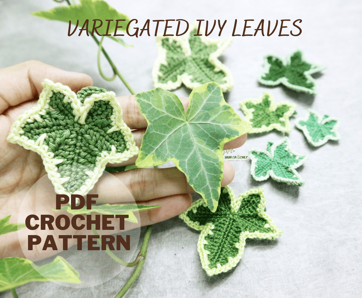 crochet Ivy leaf pattern by lalafcrochet
