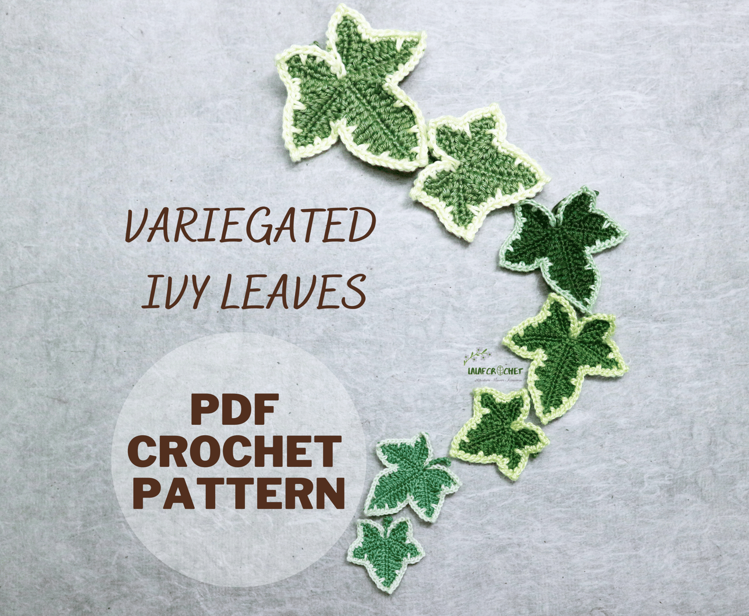 crochet Ivy leaf pattern by lalafcrochet