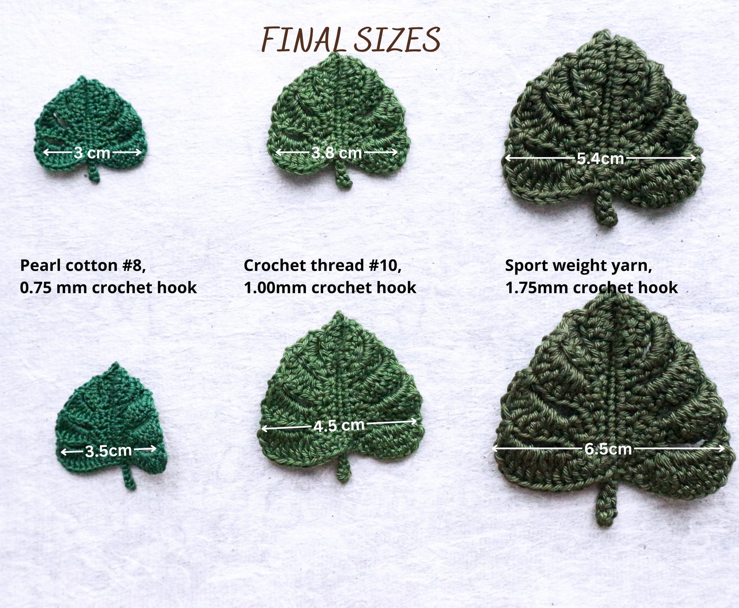 Lalafcrochet monstera leaf crochet pattern