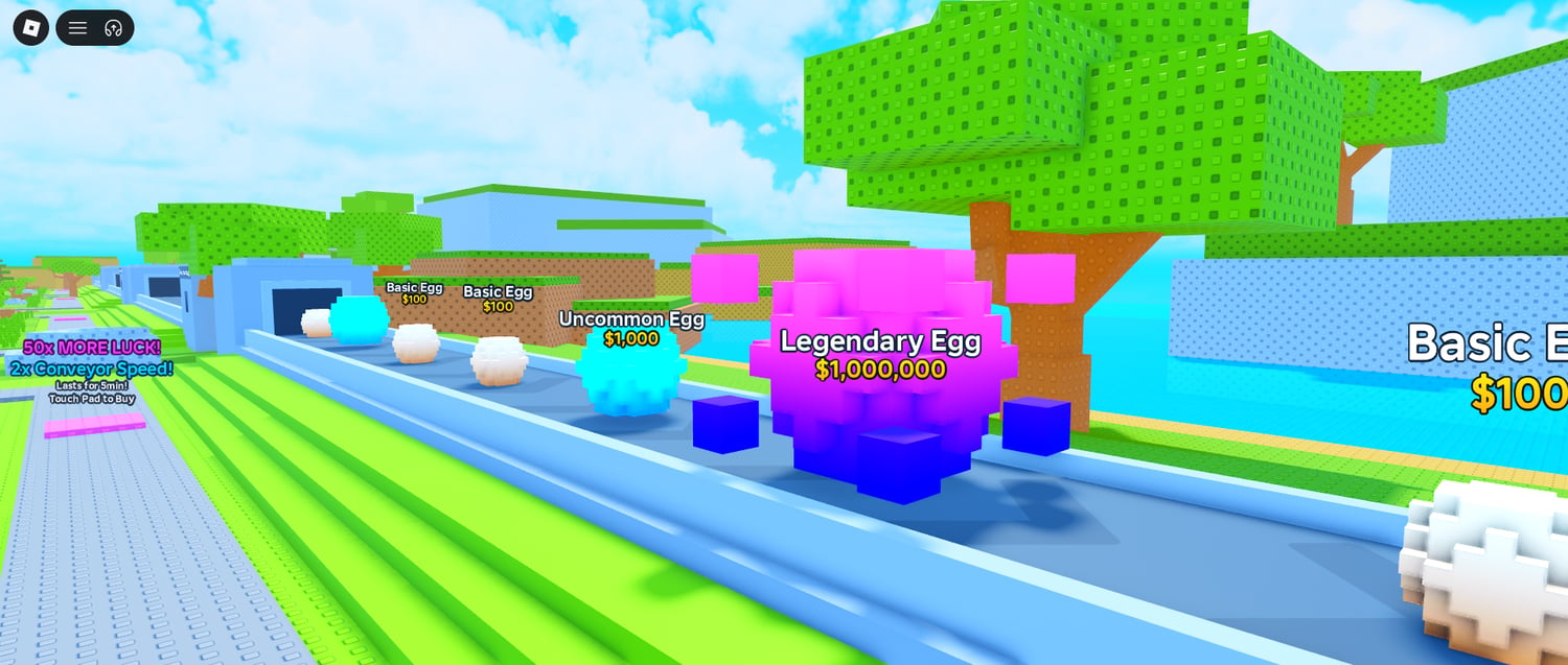 Mobile compatible Roblox collection game