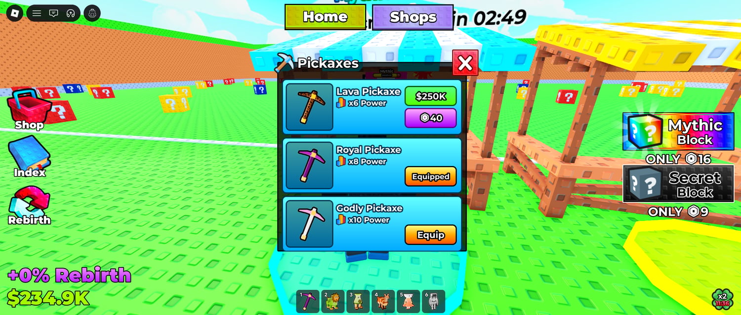 Detailed progression based Roblox game