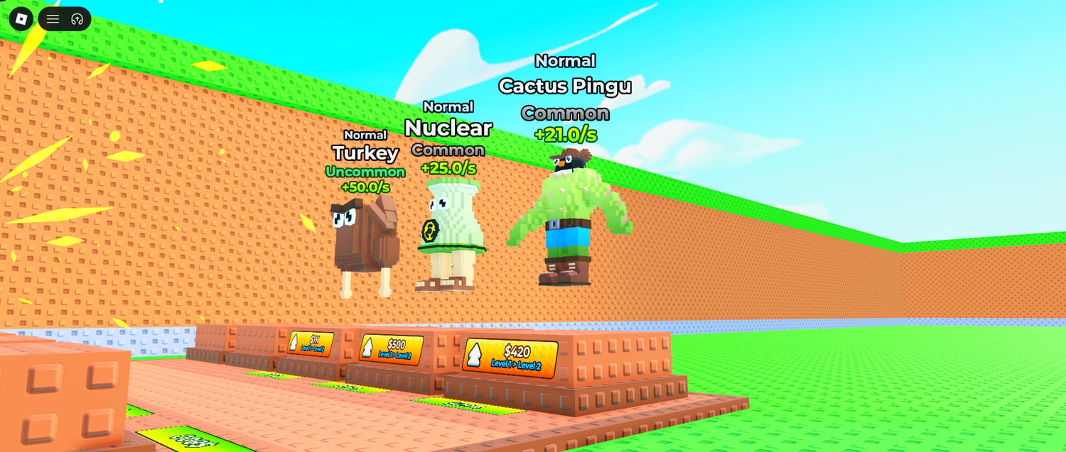 Upgradable pickaxe mechanics game