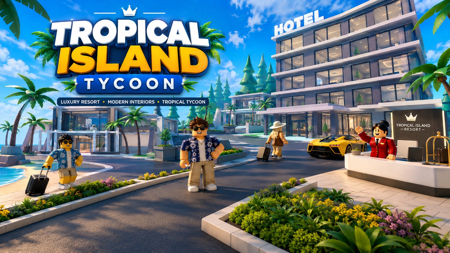 Low poly tropical island environment Roblox