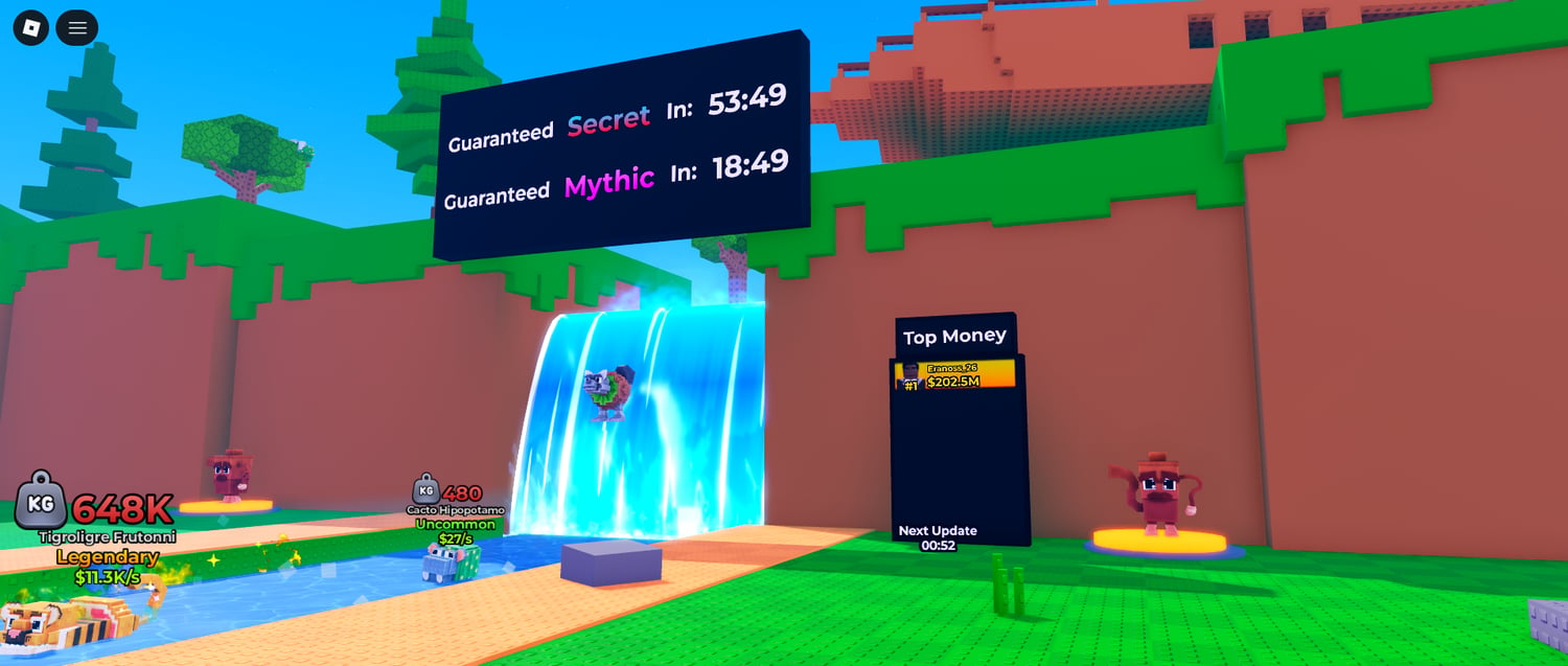 River fishing zone with animated water effects