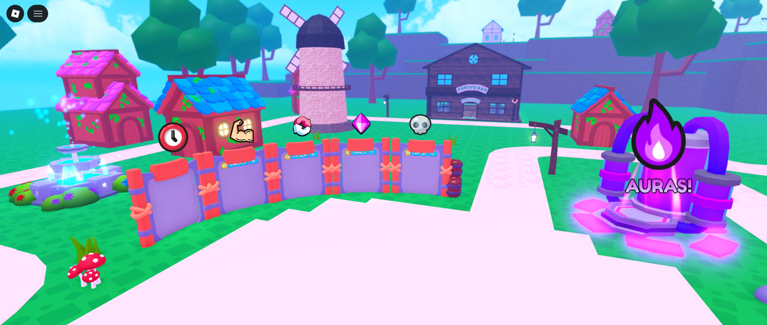 Strength progression simulator training area