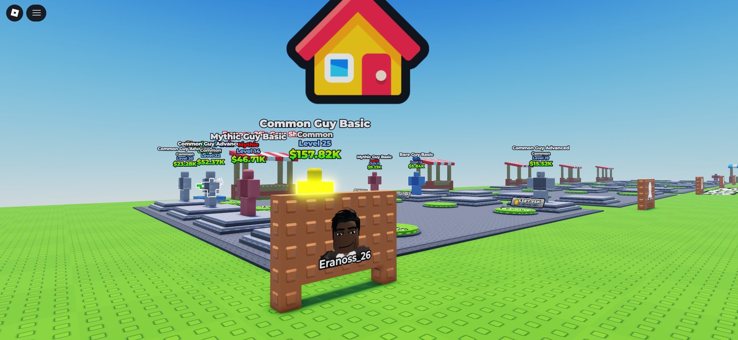 Starter pack store UI Roblox template