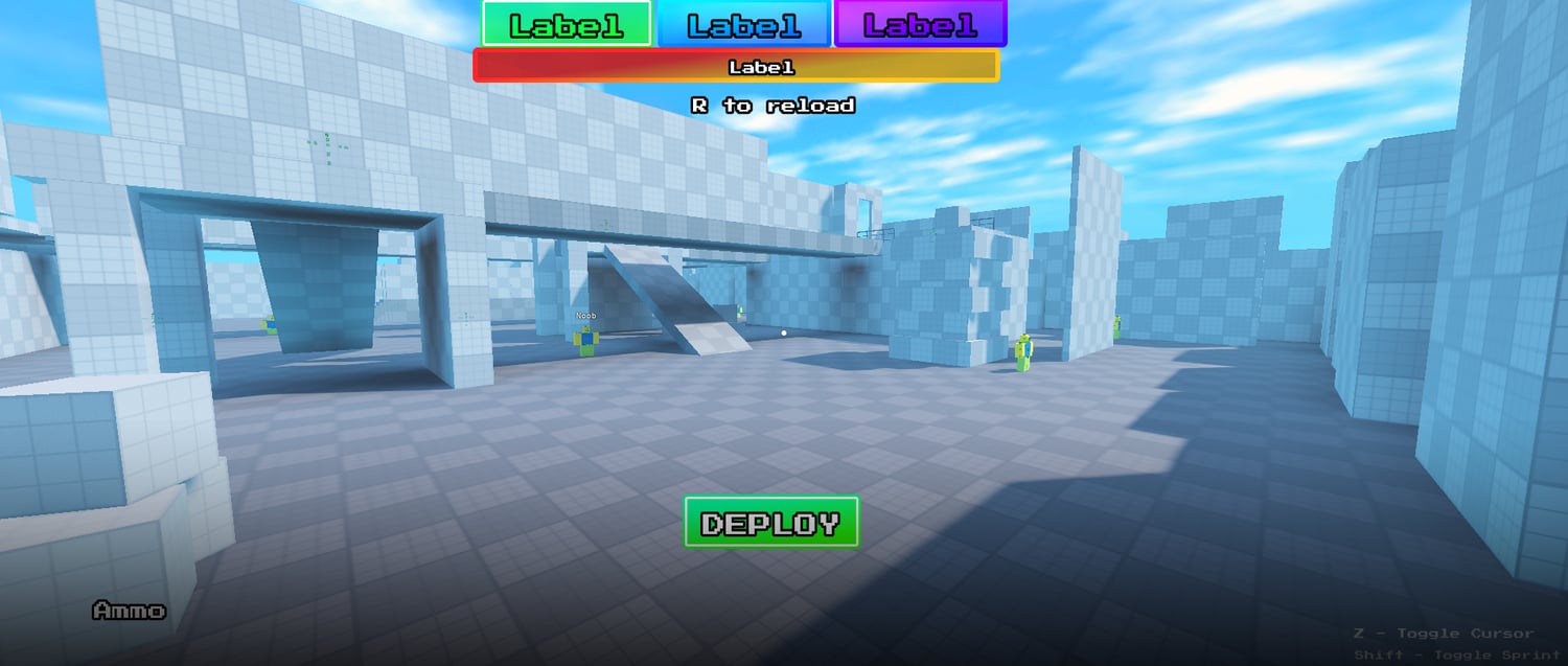 Spawn system and load-in UI Roblox game
