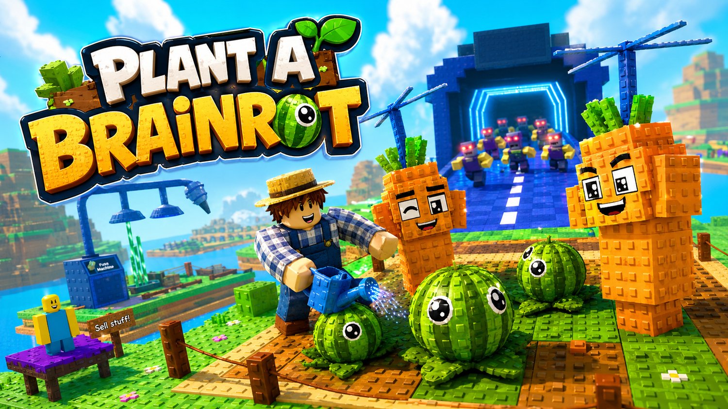 Clean Roblox farming management UI