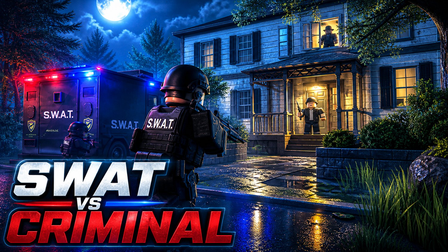 Multiplayer tactical raid gameplay scene