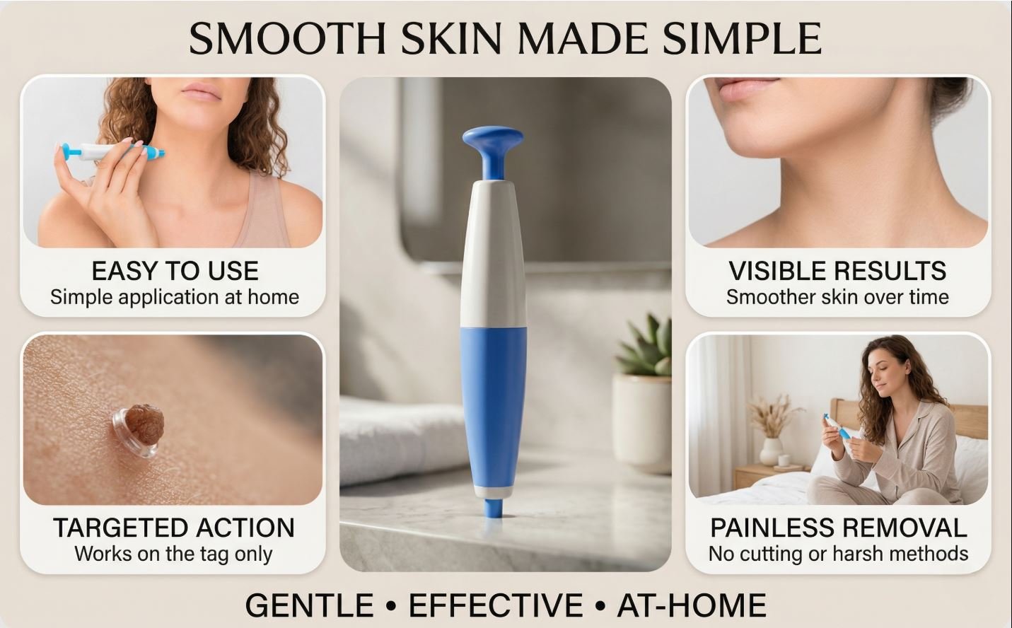 Remove Unwanted Skin Tags from the Comfort of Home!  Tired of skin tags affecting your confidence or getting caught on clothing and jewelry? The Painless Skin Tag Removal Kit offers a simple, convenient solution for safe at-home skin tag treatment. Designed to help you address unwanted skin tags without the hassle of scheduling appointments, this easy-to-use kit can help you achieve smoother, clearer-looking skin from the comfort of your own home.  Why Choose the Painless Skin Tag Removal Kit?  ✅ Easy-to-use at-home treatment  ✅ Designed for comfort and convenience  ✅ Suitable for common skin tag areas  ✅ No expensive clinic visits required  ✅ Helps restore confidence in your appearance  Whether you have one skin tag or several, this kit provides a practical option for those looking for an affordable and effective way to improve the look of their skin.  Imagine the Difference  ✔ No more skin tags catching on clothing  ✔ No more feeling self-conscious in photos  ✔ No more putting off treatment  ✔ Enjoy smoother-looking skin and greater confidence  Thousands of people are searching for a simple way to deal with unwanted skin tags. Now you can take action from the comfort of your own home with a solution designed to make the process as straightforward as possible.  Limited-Time Opportunity  If you've been thinking about removing unwanted skin tags, now is the perfect time to get started. Don't let skin tags continue to distract you from feeling your best.  👉 Get your Painless Skin Tag Removal Kit today and take the first step toward smoother, clearer-looking skin.  Click the link below to order now and learn more!  #SkinTagRemoval #PainlessSkinTagRemoval #SkinCare #HealthySkin #AtHomeTreatment #BeautyCare #ConfidenceBoost #SmoothSkin #SelfCare #SkinHealth #BeautyProducts #ClearSkin #HomeBeautySolutions #SkinTagTreatment #ShopNow