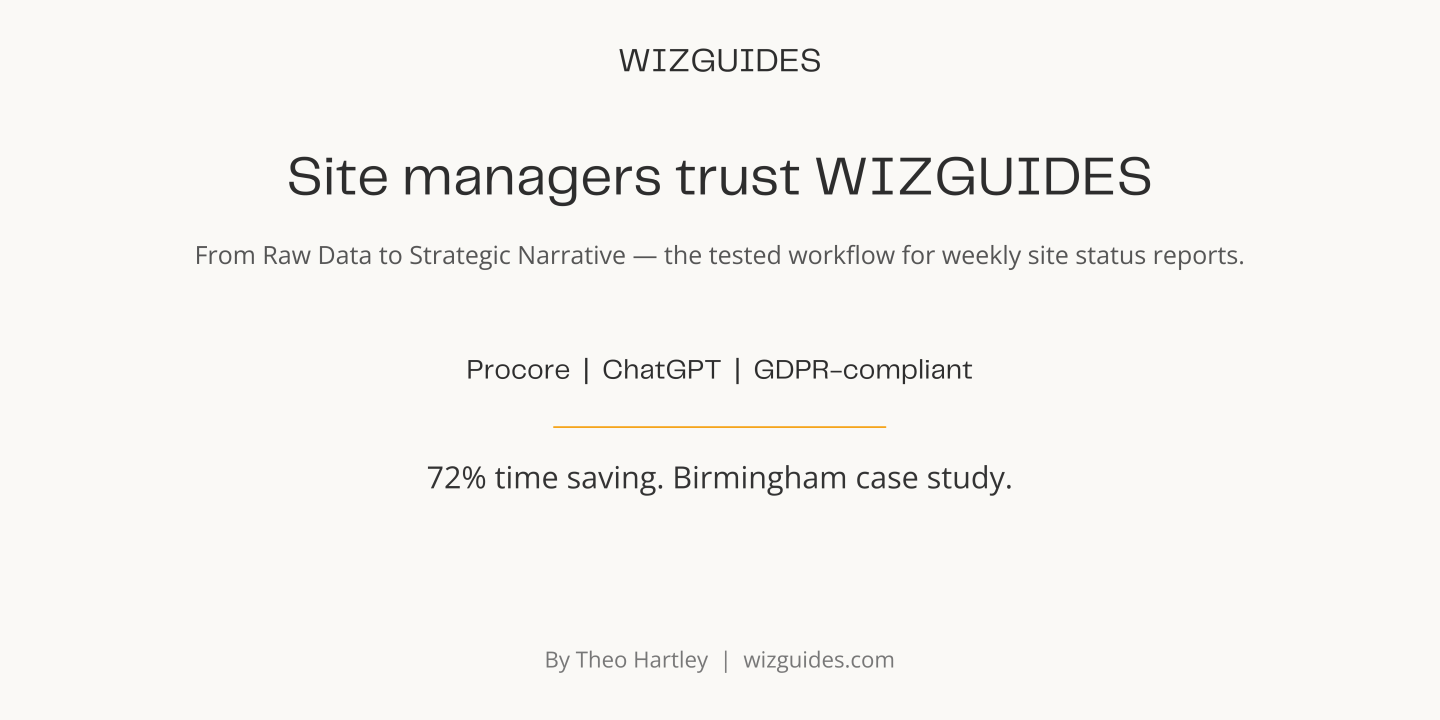 AI Automated Synthesis of Weekly Site Status Reports cover text image