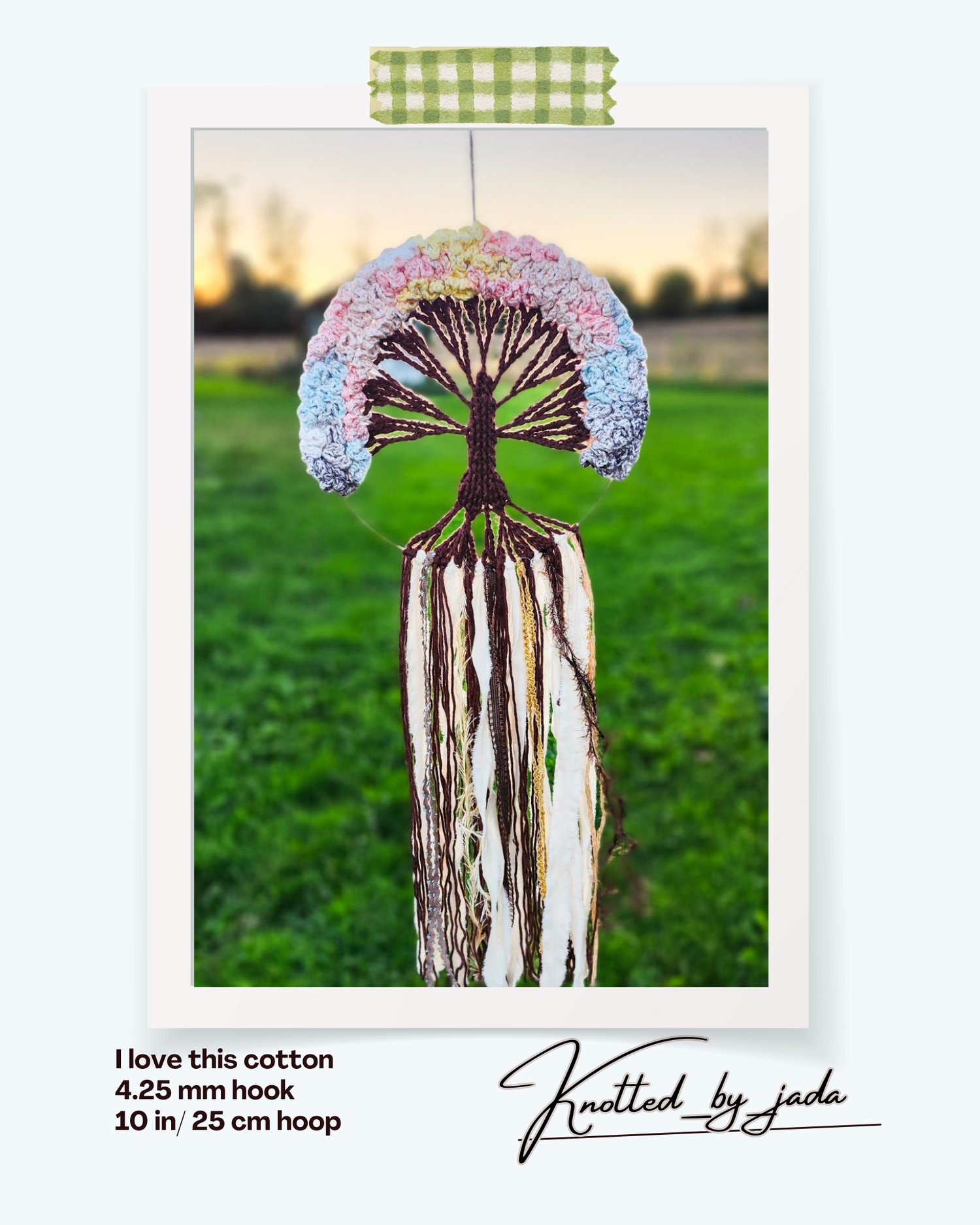 lalafcrochet crochet tree of life pattern