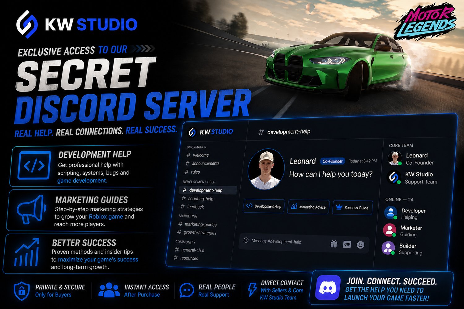 Open road driving simulator experience