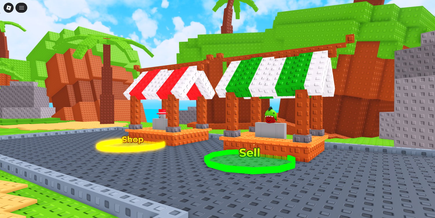 Colorful fishing environment Roblox simulator