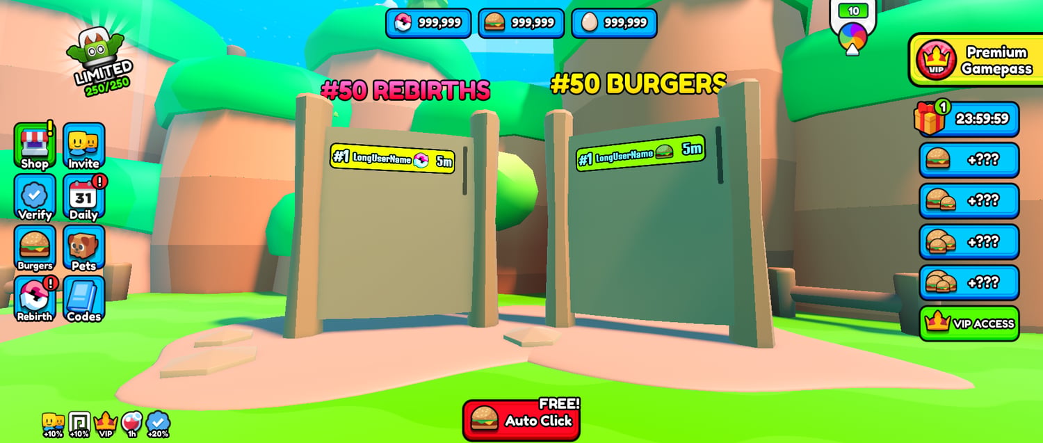 Colorful clicker progression gameplay scene
