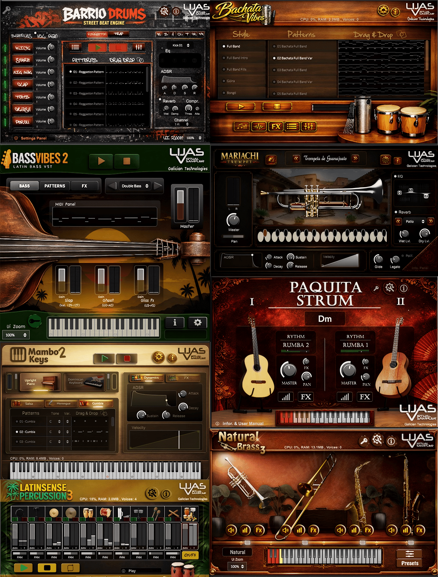 Lijas Virtual Sampler - Master Packs