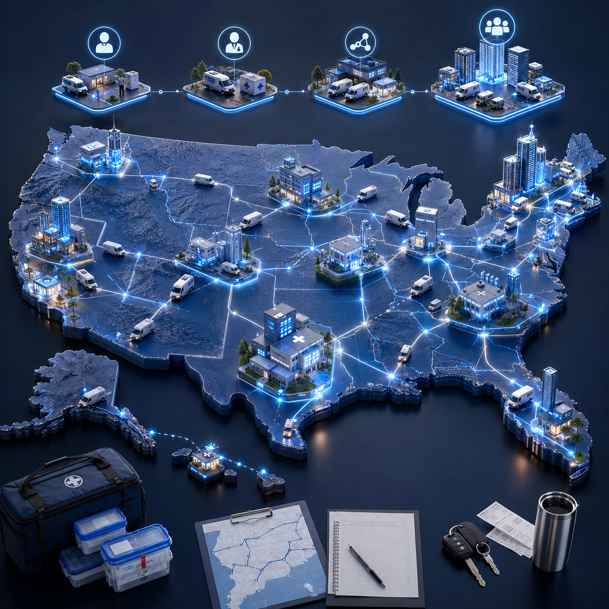 Medical courier salary breakdown by work structure and state in 2026