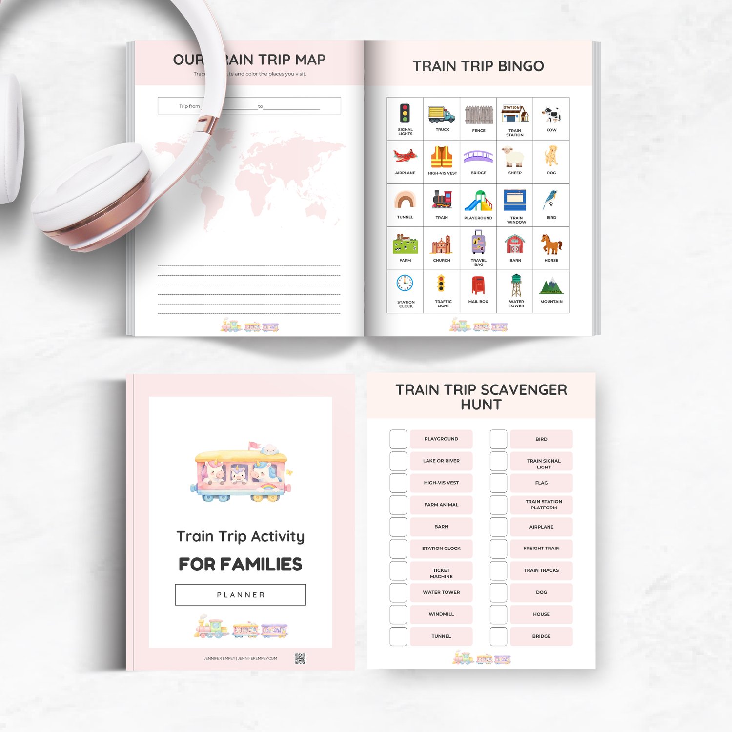 For Families Train Trip Activities Pack