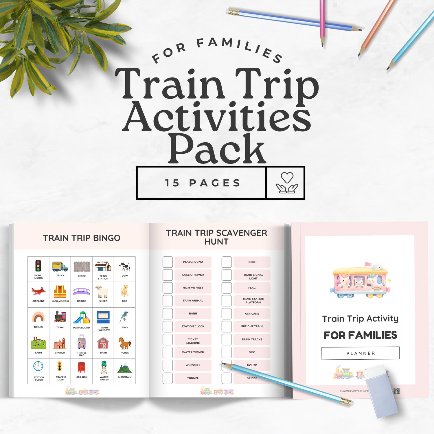 For Families Train Trip Activities Pack