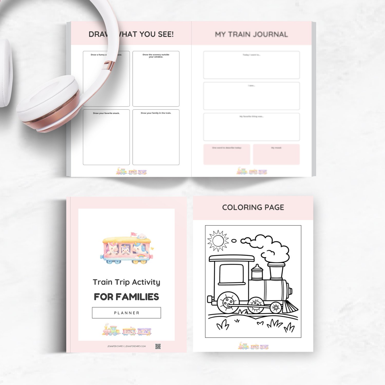 For Families Train Trip Activities Pack