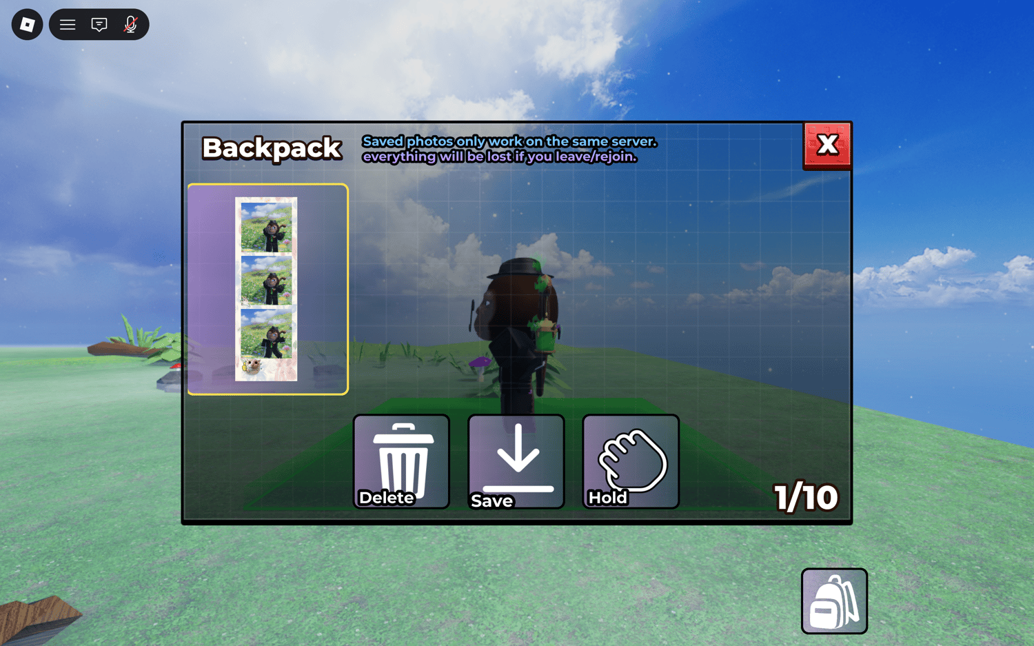 Roblox group photo booth gameplay