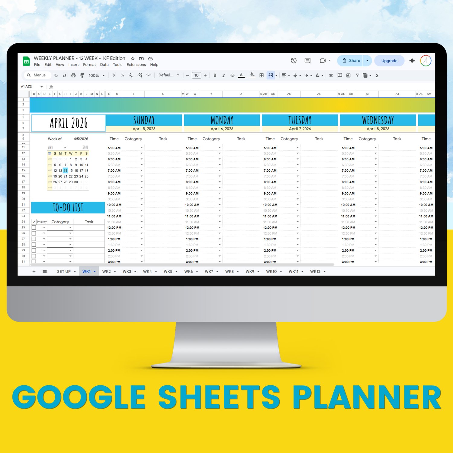 Google Sheets Planner