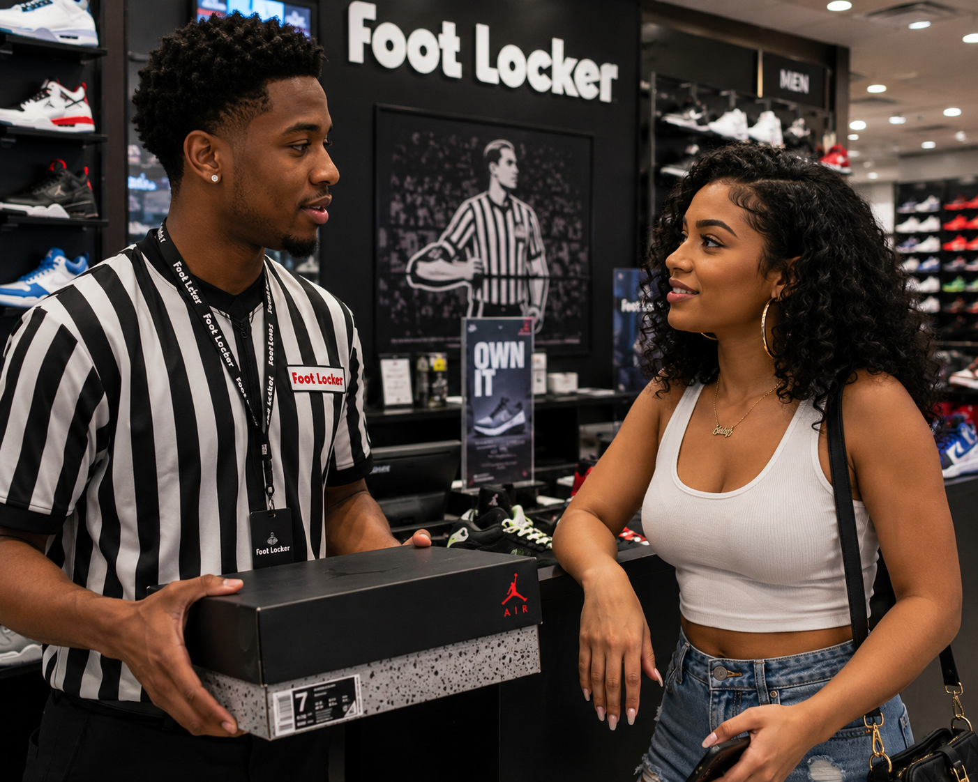 Foot Locker store interaction moment