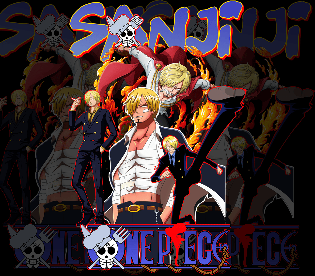DESIGN ANIME One Piece Vinsmoke Sanji