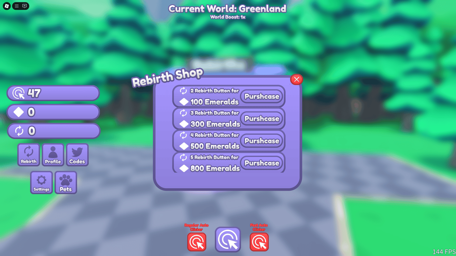 Roblox clicking simulator game