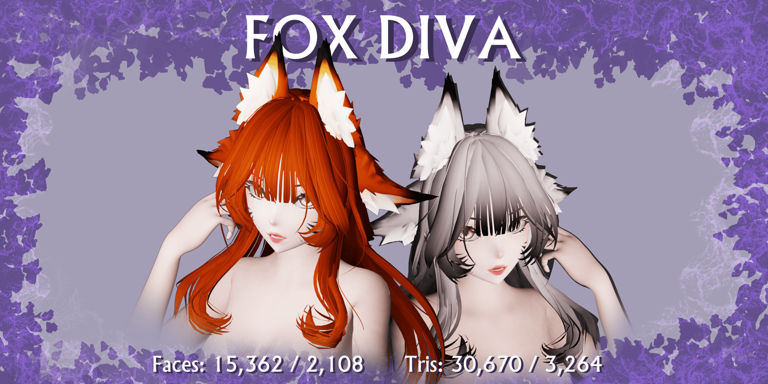 FOX DIVA - VRCHAT ASSET