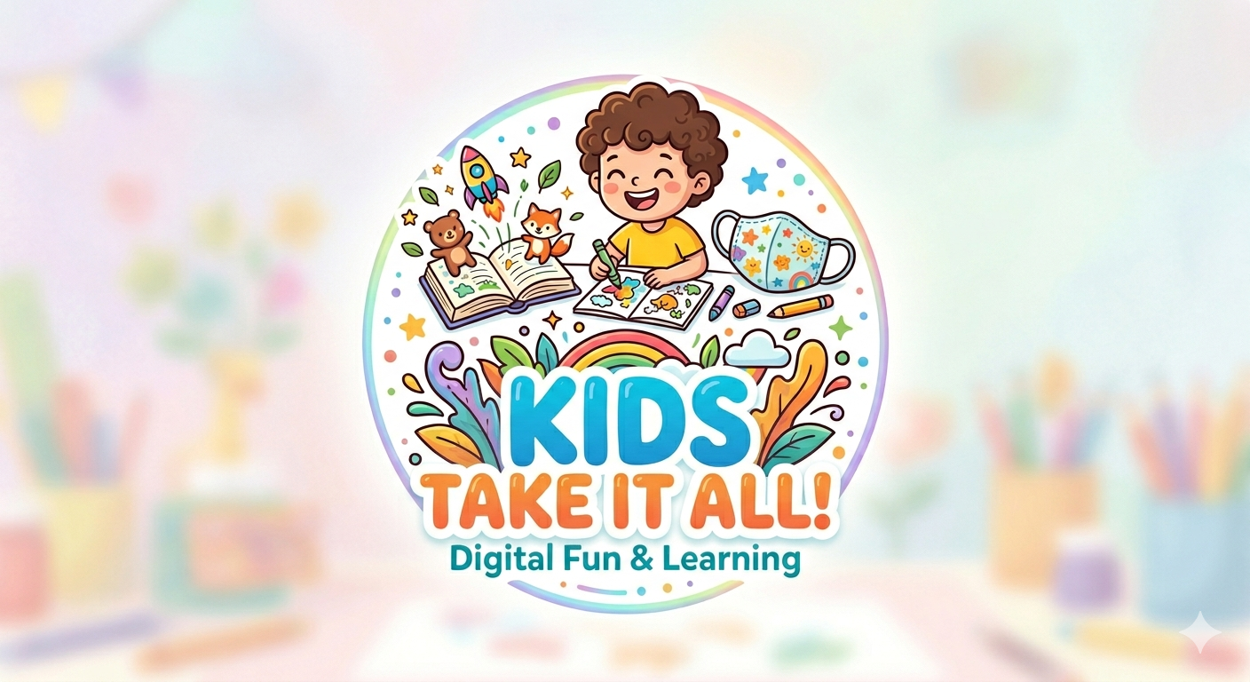 Exclusive kids store selling coloring books, story books, fancy masks and other digital products
