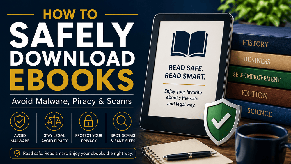 Here are tips on how you can safely download eBooks