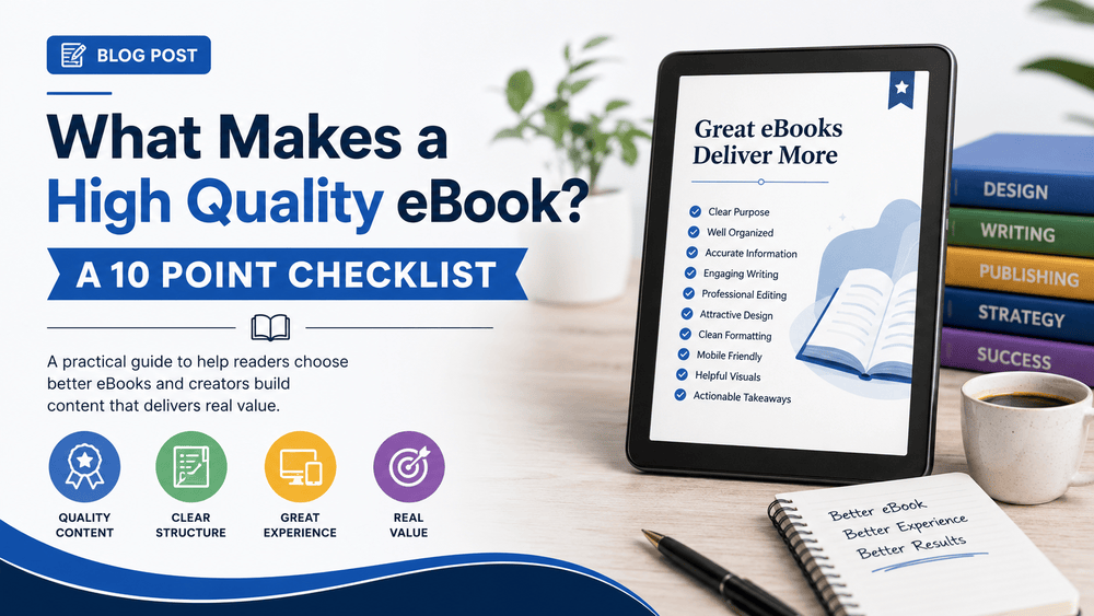 what are the qualities that make a good quality eBook?