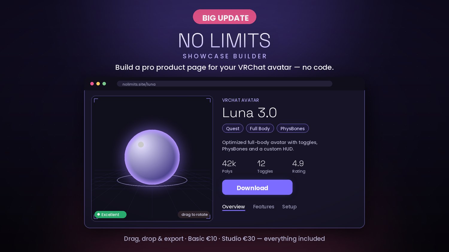 Showcase Builder Generator - NO LIMITS (NEW UPDATE)