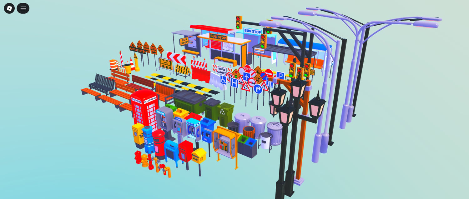 Roblox city street props pack