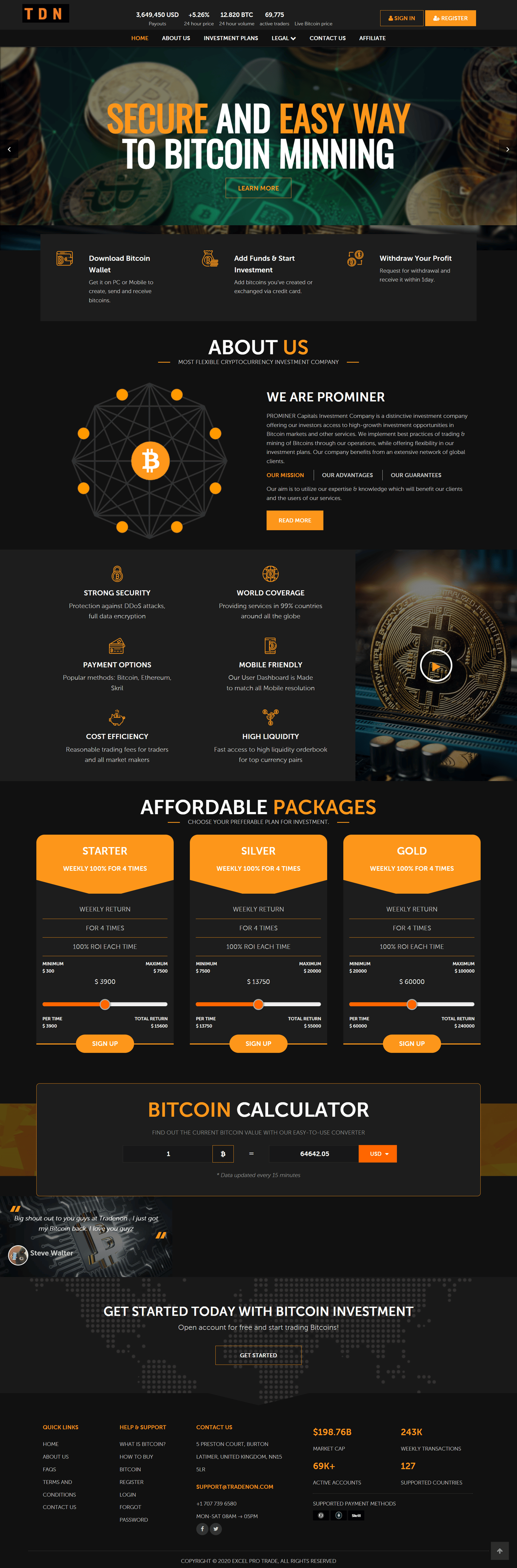 Cryptocurrency Broker Investment Website Source Code