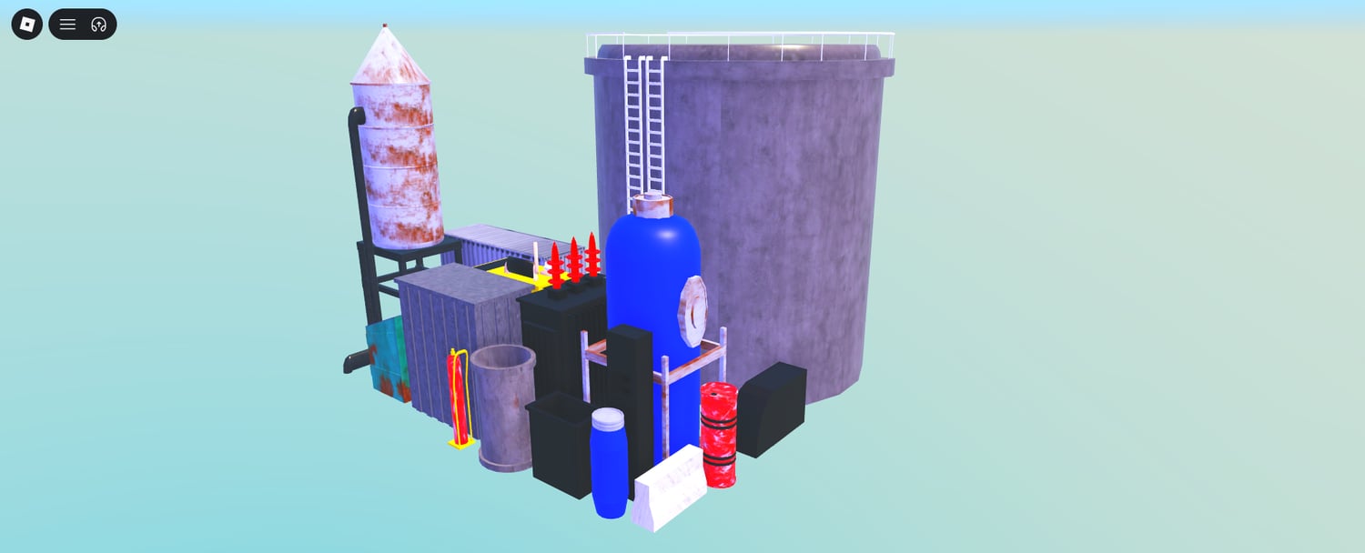 Roblox metal storage container assets