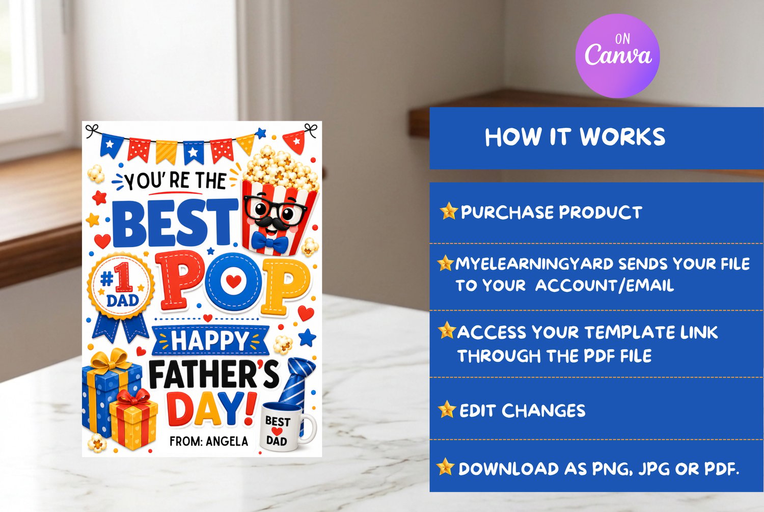 You're the best pop fathers day tag