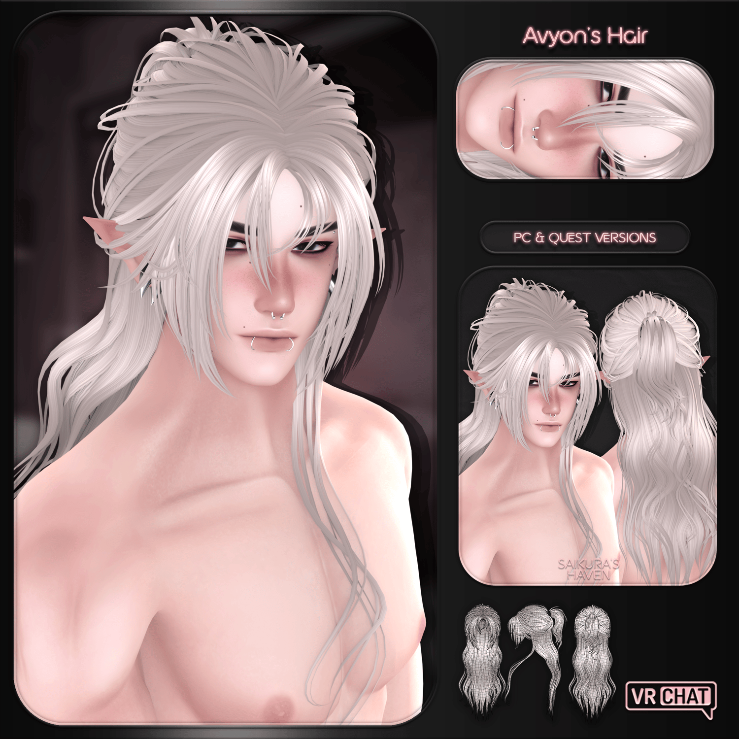"Avyon's Hair" — Hair for VRChat