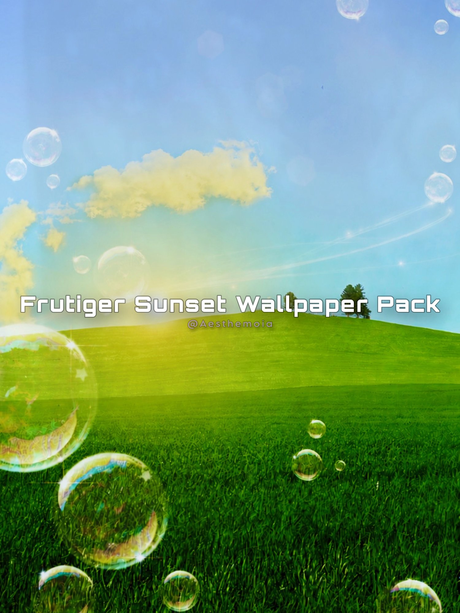 Frutiger Aero Sunset Wallpaper Pack