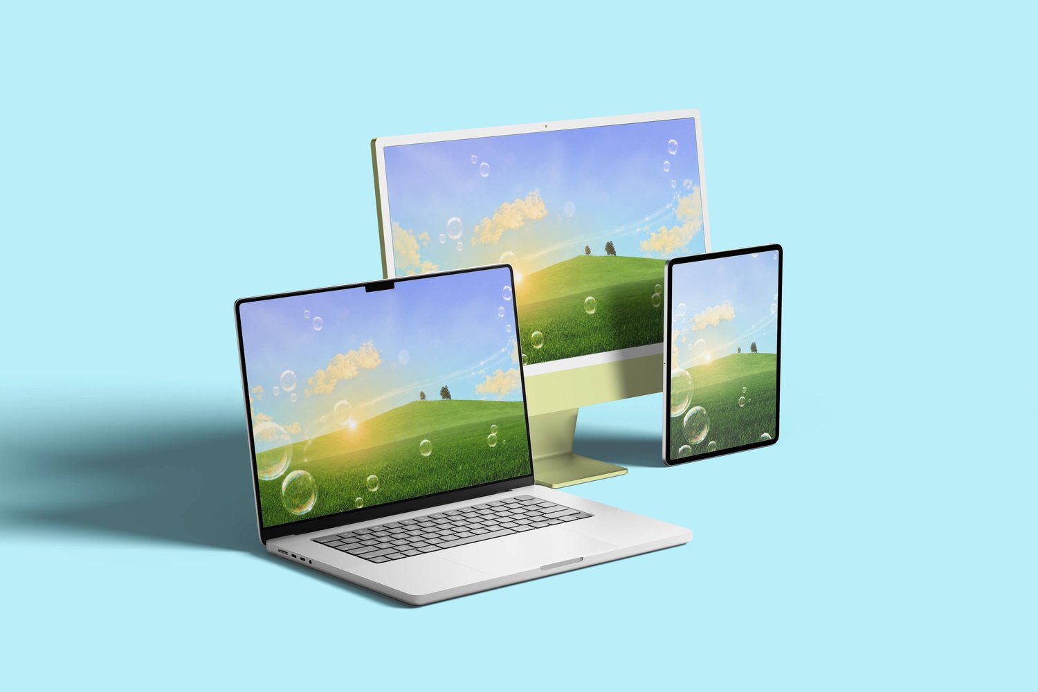 Frutiger Aero Sunset Wallpaper Pack