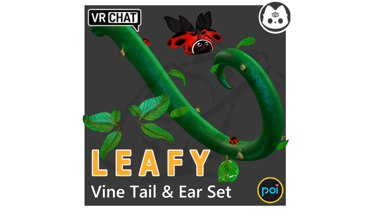 Leafy Vine Set - VRChat Asset - Personal & Commercial Use