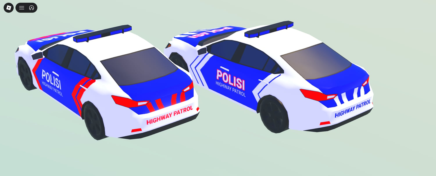 Roblox low poly police cars