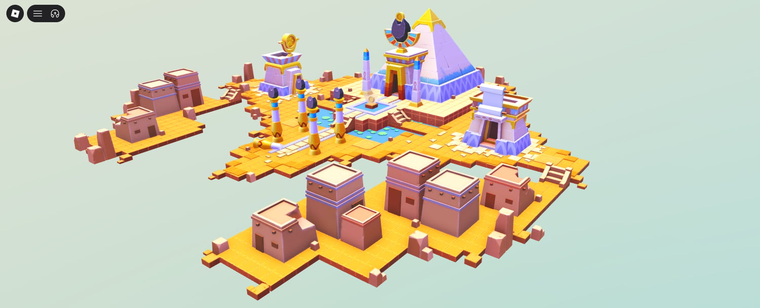Roblox ancient Egyptian temple assets