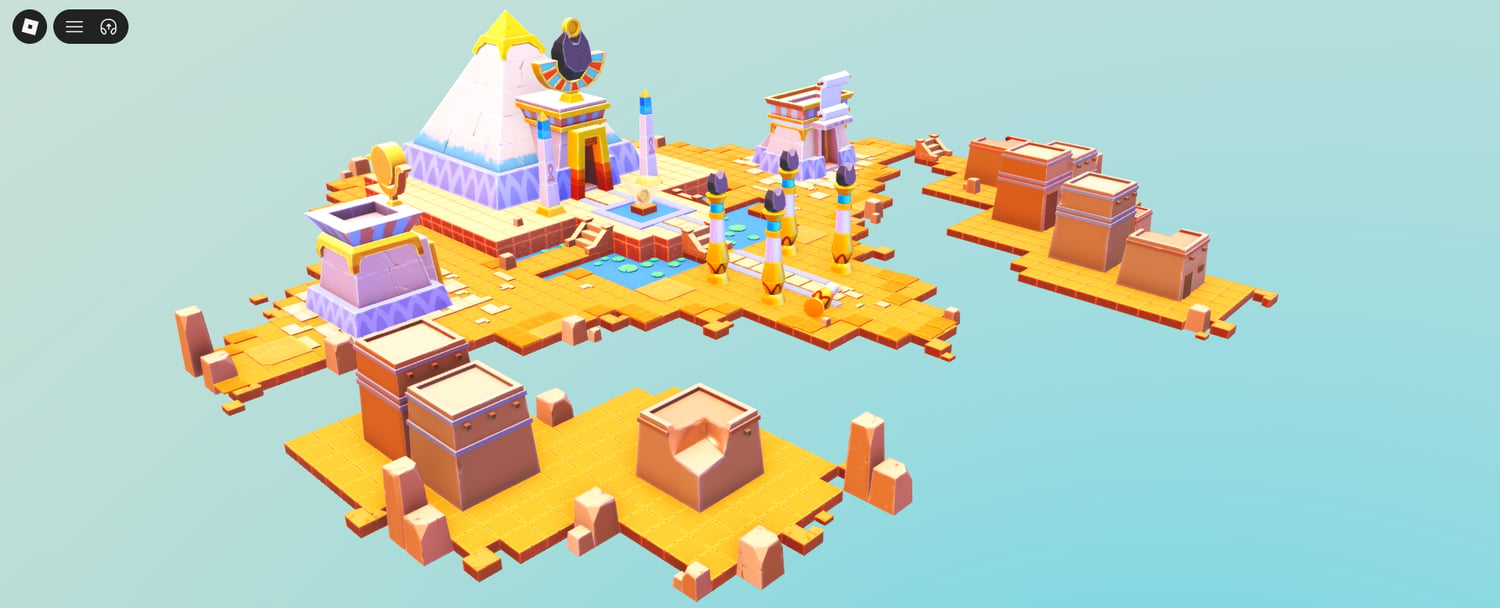 Roblox low poly pyramid model